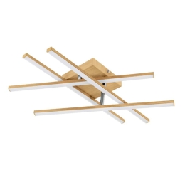 Φωτιστικό Οροφής - Πλαφονιέρα Lasana 4 901104 51x51x10,5cm Led Natural Eglo