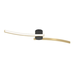 Φωτιστικό Οροφής - Πλαφονιέρα Aieta 901215 72x13x8cm Led Gold-Black Eglo