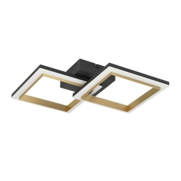 Φωτιστικό Οροφής - Πλαφονιέρα Calliera 901225 52,5x31x8,5cm 4000K Led Black-Gold Eglo