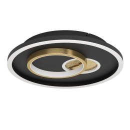 Φωτιστικό Οροφής - Πλαφονιέρα Tiriolo 901244 38x6cm Led Black-Gold Eglo