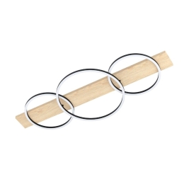 Φωτιστικό Οροφής - Πλαφονιέρα Boyal 901717 101x40x9,5cm Led Natural-Black Eglo