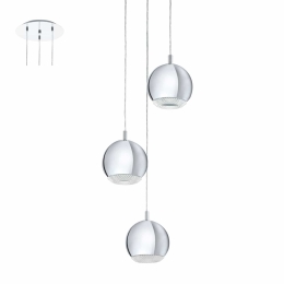 Φωτιστικό Οροφής Led Conessa 95913 Silver Eglo Μέταλλο,Πλαστικό