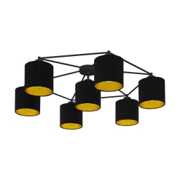Φωτιστικό Οροφής - Πλαφονιέρα 97895 Black - Gold Staiti Eglo Μέταλλο
