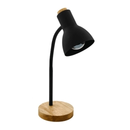 Φωτιστικό Επιτραπέζιο Veradal 98831 16x12,5x49cm 1xE27 Black-Natural Eglo