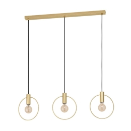 Φωτιστικό Οροφής - Ράγα Manizales 98835 101x5x110cm 3xE27 Gold Eglo
