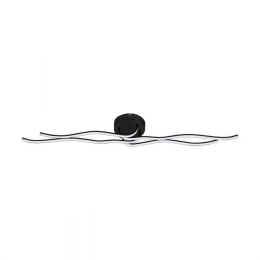 Φωτιστικό Οροφής-Πλαφονιέρα Led Roncade 1 99322 L-1160 3000K Black Eglo Αλουμίνιο, Πλαστικό