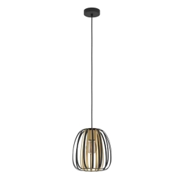 Φωτιστικό Οροφής Encinitos 99665 25,5x110cm 1xE27 Black-Gold Eglo