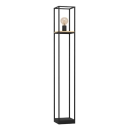 Φωτιστικό Δαπέδου Libertad 99798 18x18x128,5cm 1xE27 Black-Natural Eglo