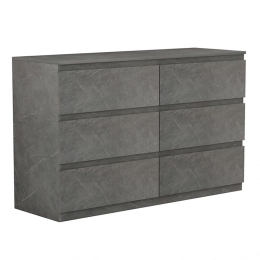 Συρταριέρα Cindy 230-000008 120x40x75cm Grey-Marble