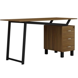 Γραφείο Prosper 230-000031 140x60x76cm Walnut-Black