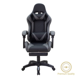 Καρέκλα Γραφείου Moza Gaming Με Υποπόδιο  61x57x125/135cm Black-Grey