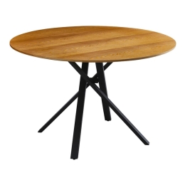 Tραπέζι Cerco 235-000036 Φ120x75cm Sonoma-Black