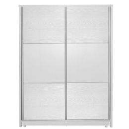 Ντουλάπα Δίφυλλη Chase 152,5x56,5x185cm White Δίφυλλη