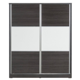 Ντουλάπα Δίφυλλη Chase 152,5x56,5x185cm Wenge Δίφυλλη