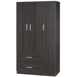 Ντουλάπα Tρίφυλλη Zelia 90x42x180cm Wenge Eo Τρίφυλλη