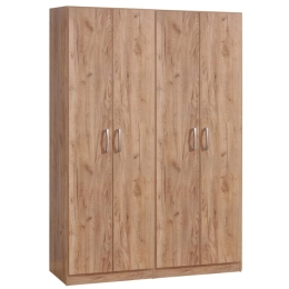 Ντουλάπα Τετράφυλλη Jonar I 120x42x180cm Oak Τετράφυλλη