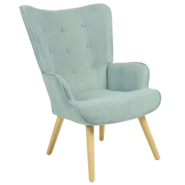 Πολυθρόνα - Μπερζέρα Fluffy 255-000001 75x69x96cm Natural-Light-Green