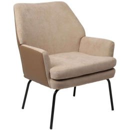Πολυθρόνα Kieran 255-000043 77x69x82,5cm Brown-Black