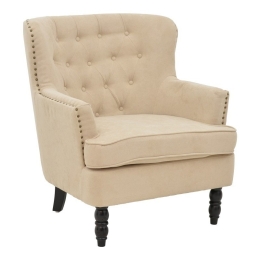 Πολυθρόνα Keisi 255-000057 81,5x84x92,5cm Beige-Black