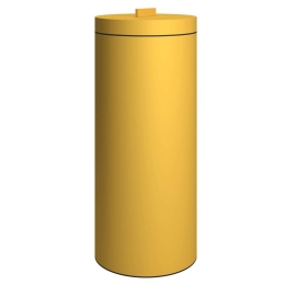 Καλάθι Απλύτων 30Lt 2560-603 25x60cm Matte Yellow Pam&Co Ανοξείδωτο Ατσάλι