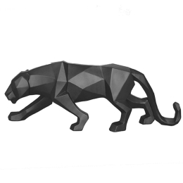 Διακοσμητικό Άγαλμα Panther PT3431BK Black Present Time Κεραμικό