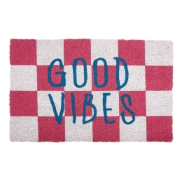 Πατάκι Εισόδου Good Vibes PT4149PI 50x80cm White-Pink Present Time 50X80