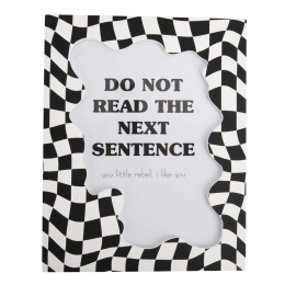 Κορνίζα Wave Checker Large PT4168BK 20x25cm Black-White Present Time Mdf