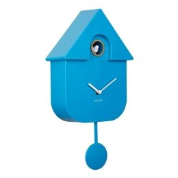 Ρολόι Τοίχου KA5768BB Modern Cuckoo Bright Blue Karlsson Πλαστικό