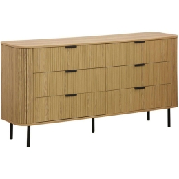 Συρταριέρα Scandi 260-000007 153x46x81cm Natural