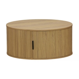 Τραπέζι Σαλονιού Scandi 260-000009 Φ80x35,5cm Natural