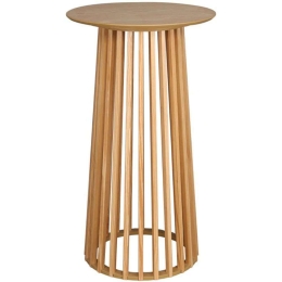 Τραπέζι Μπαρ Fugol 260-000022 Φ60x105cm Natural Μελαμίνη,Mdf