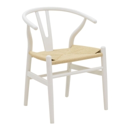 Καρέκλα Wishbone 263-000026 53x55x76cm Natural-White