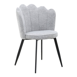 Καρέκλα Rosalia 264-000025 57x52x80cm Grey-Black