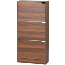 Παπουτσοθήκη Mia 265-000007 60x24x115cm Walnut Μοριοσανίδα