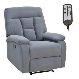 Πολυθρόνα Relax Massage Terpsi 269-000012 Βελούδο 80x94x100cm Grey