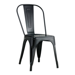 Καρέκλα Utopia 270-000006 44x44x85cm Black