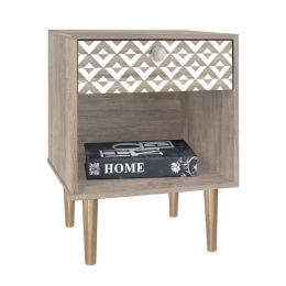 Κομοδίνο Home 271-121-032 40x40x55cm Sonοma Μελαμίνη