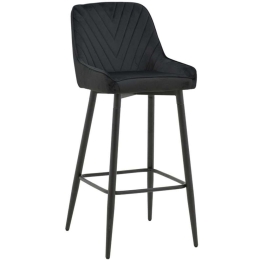 Σκαμπό Μπαρ Deppy 273-000009 43x54x102cm Black
