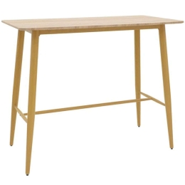 Τραπέζι Μπαρ Senso 273-000013 120x60x103cm Sonoma-Natural Mdf,Μέταλλο