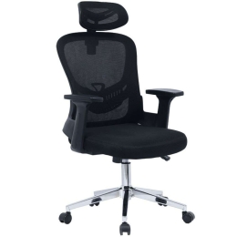 Καρέκλα Γραφείου Διευθυντή Ignatius 275-000006 62x63x110/120cm Black
