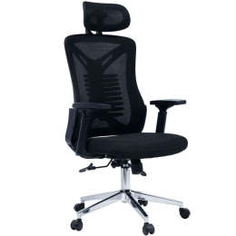 Καρέκλα Γραφείου Διευθυντή Andrew 275-000011 65x61x117/125cm Black