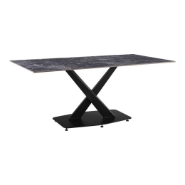 Τραπέζι Tafel 278-000018 Sintered Stone 180x90x76cm Black Marble