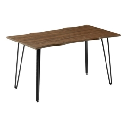Τραπέζι Izzac 278-000025 140x80x76cm Walnut-Black