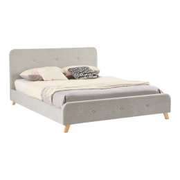 Κρεβάτι Restel (Για Στρώμα 160x200cm) 279-000013 170x214x96cm Light Grey Διπλό