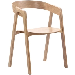 Πολυθρόνα Rayson 281-000004 54x56x78cm Natural Ξύλο