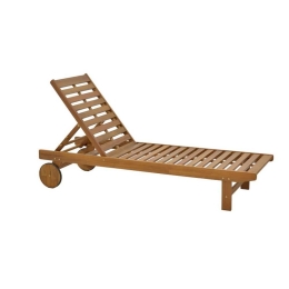 Ξαπλώστρα Weylar Από Ξύλο Ακακίας 282-000008 60x193x30cm Natural