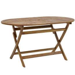 Τραπέζι Πτυσσόμενο Falov 282-000012 130x80x72cm Natural