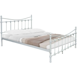Κρεβάτι Beowulf (Για Στρώμα 140x190cm) 285-000010 190x140x102cm White Διπλό