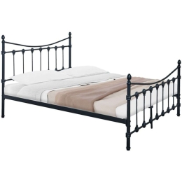 Κρεβάτι Beowulf (Για Στρώμα 140x190cm) 285-000017 190x140x102cm Black Διπλό