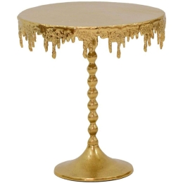 Τραπεζάκι Βοηθητικό Fropio 287-000019 Φ40x44cm Gold